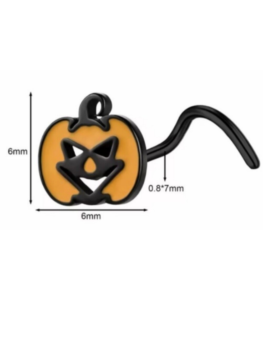 Pumpkin nose ring